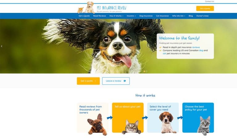 Pet Insurance Review Website Gets New Look