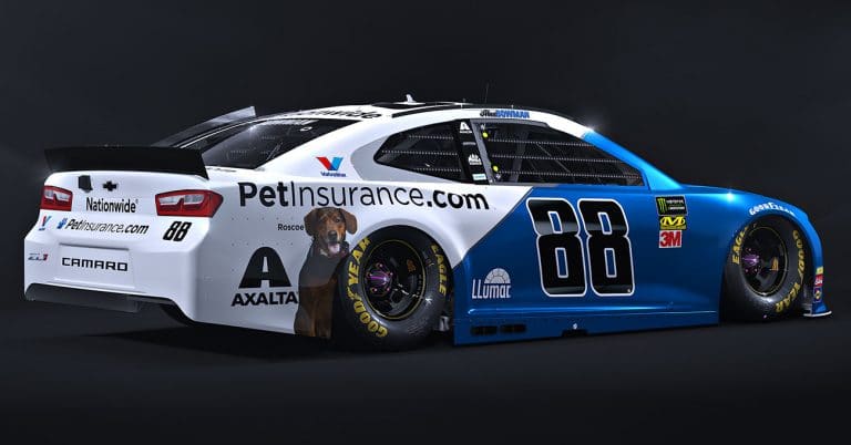 Nationwide Goes for a Spin on NASCAR Race Car