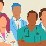 illustration of a collection of veterinary colleagues
