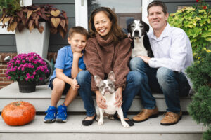 Dr. Justine Lee and her family.