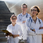 three young veterinary students
